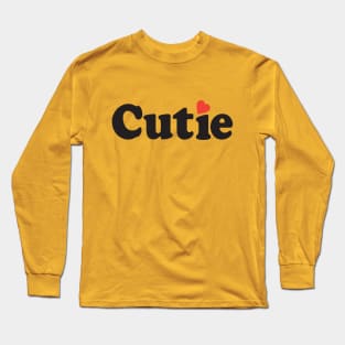 Hello Cutie Red Heart Cutie BoomBoomInk Long Sleeve T-Shirt